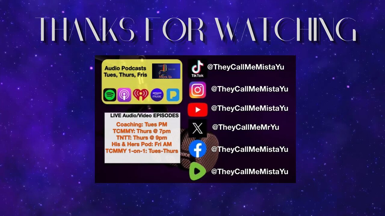 TCMMY just wanted to thank you