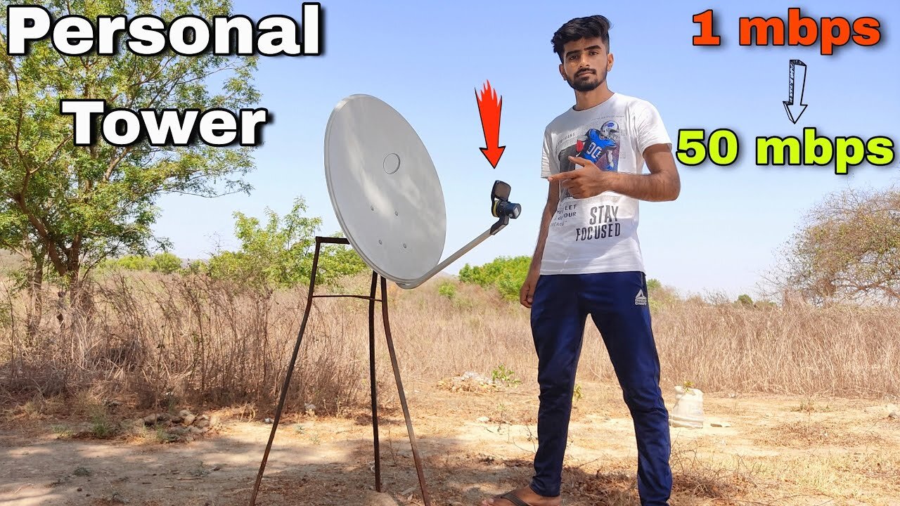 घर पर बनाओ Personal Tower Speed 50 mbps तक होजायेगी - 100% Working Trick