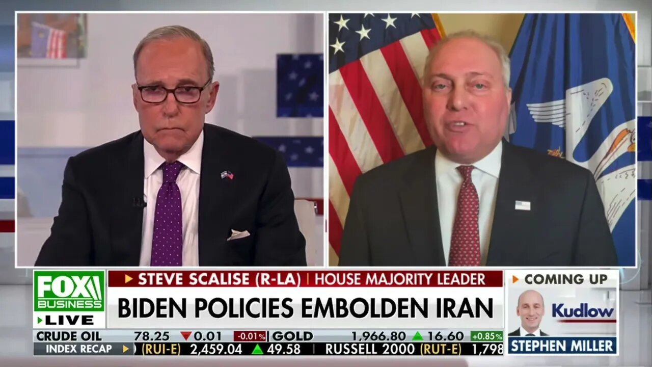 Majority Leader Scalise on Fox Business Network's Kudlow | November 14, 2023