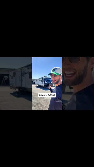 Built in Desk in this Travel Trailer RV! 2022 Grand Design Imagine 2670MK #shorts #rv