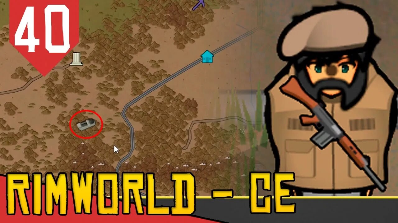 Viajando de JATINHO Enquanto Tudo é Destruído - Rimworld Combat Extended #40 [Série Gameplay PT-BR]