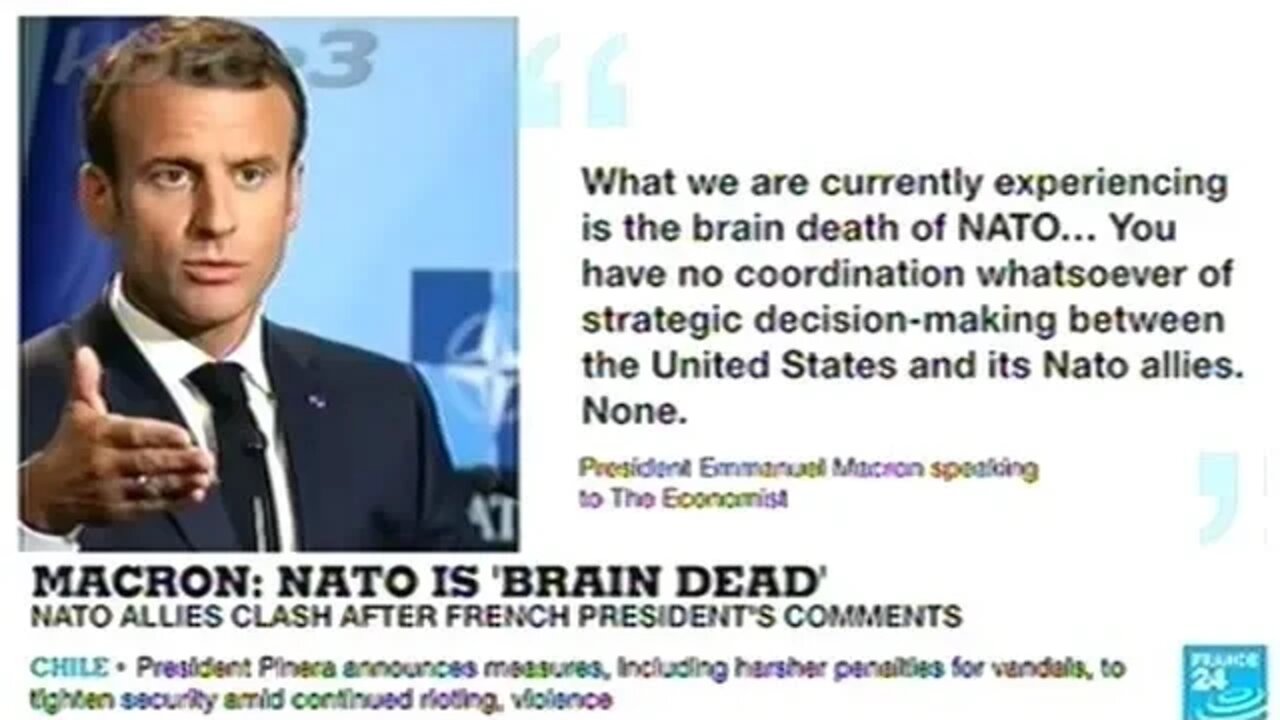 "NATO IS BRAIN DEAD!" FRENCH PRESIDENT MACRON