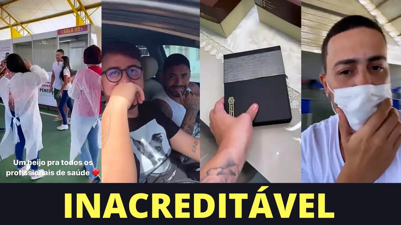 CARLINHOS MAIA FOI RECEBER A PRIMEIRA DOSE DA VACINA E FICOU SURPRESO COM O QUE VIU