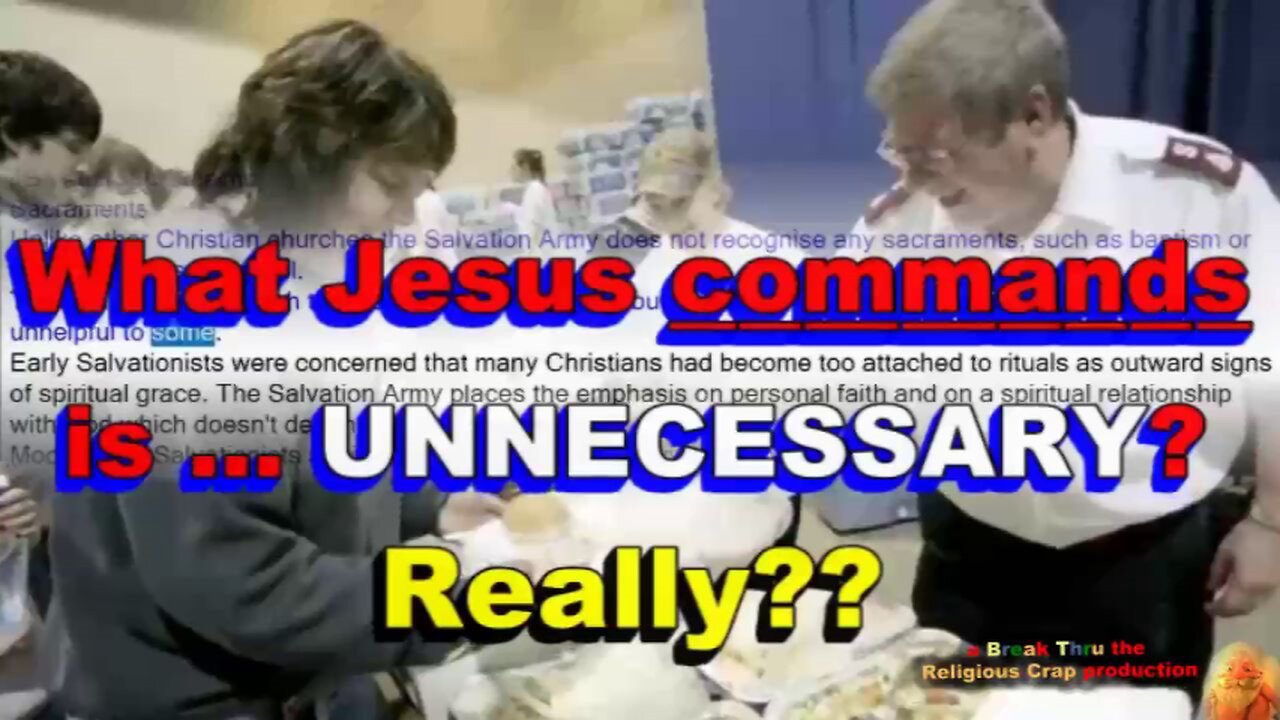 COMMUNION IS OPTIONAL SYMBOLISM_Break Through Religious Crap -Pt 18