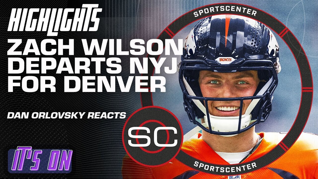 BREAKING: Zach Wilson traded to Broncos, Jets receive pick swap 🚨 | SportsCenter