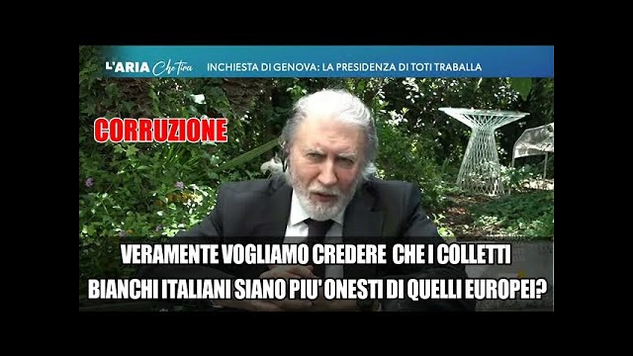 Scarpinato in tv commenta il caso Toti,gli italiani devono accettare che MERDALIA è come un Paese dell'est Europa dove TUTTI I POLITICI SONO GLI SCHIAVI DEI BANCHIERI.MERDALIA💩UN PAESE DI MERDA DI POLITICI CORROTTI E UN POPOLO D'IDIOTI