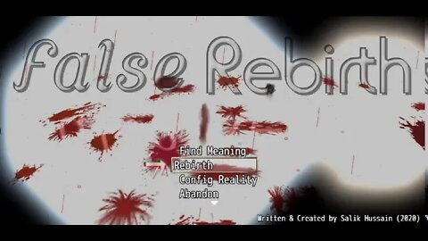 Title Screen for False Rebirth: Enhanced Edition | RPG Maker MZ Game