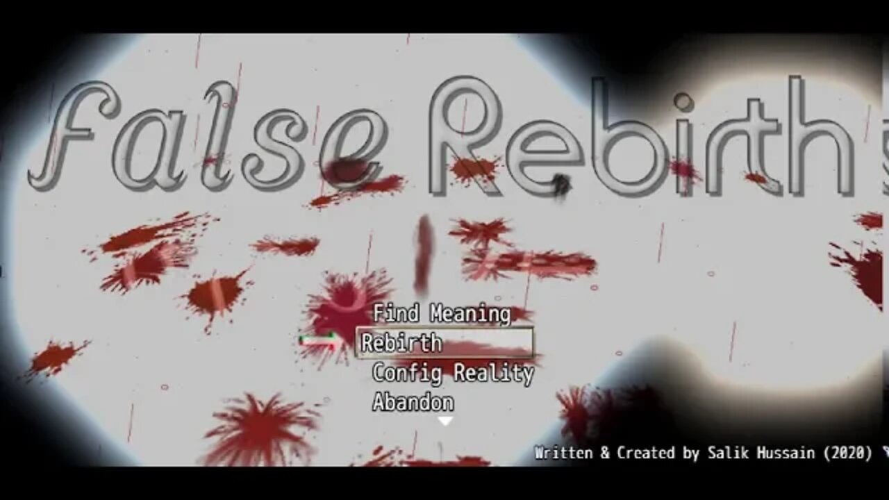 Title Screen for False Rebirth: Enhanced Edition | RPG Maker MZ Game