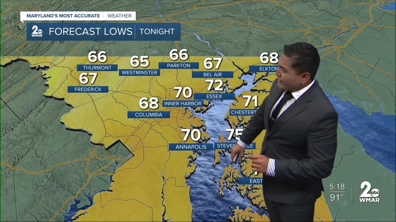 WMAR-2 News Cesar Cornejo Wednesday weather