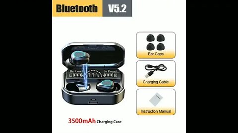 2022 NEW TWS Bluetooth Earphones Stereo Wireless Touch Control Noise Cancelling Gaming Headset