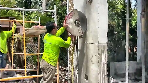 Cutting Concrete Column | Concrete Cutting Miami, LLC