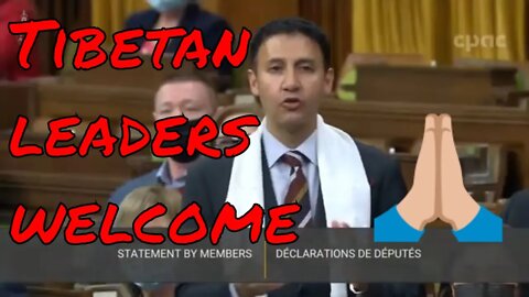 Tibetan leaders welcomed @ Canadian Parliament