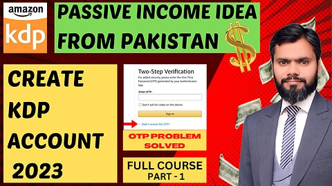 How To Create Amazon Kdp Account In Pakistan | Amazon Kindle Account Kaise Banaye #Kdp #Kindle