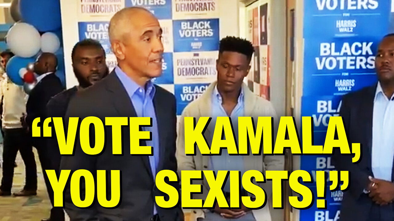 Obama To Black Men Who Won’t Vote For Kamala: “You’re Sexists!”