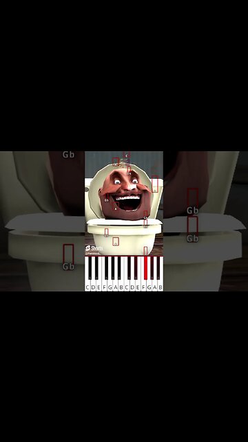 TF2 Skibidi Toilet Heavy vs. Scout - Octave Piano Tutorial