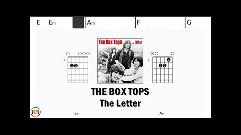 THE BOX TOPS The Letter - Guitar Chords & Lyrics HD