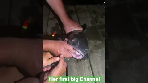 Make your only catch count! #shorts #catfish #firsttime #outdoors #fishing