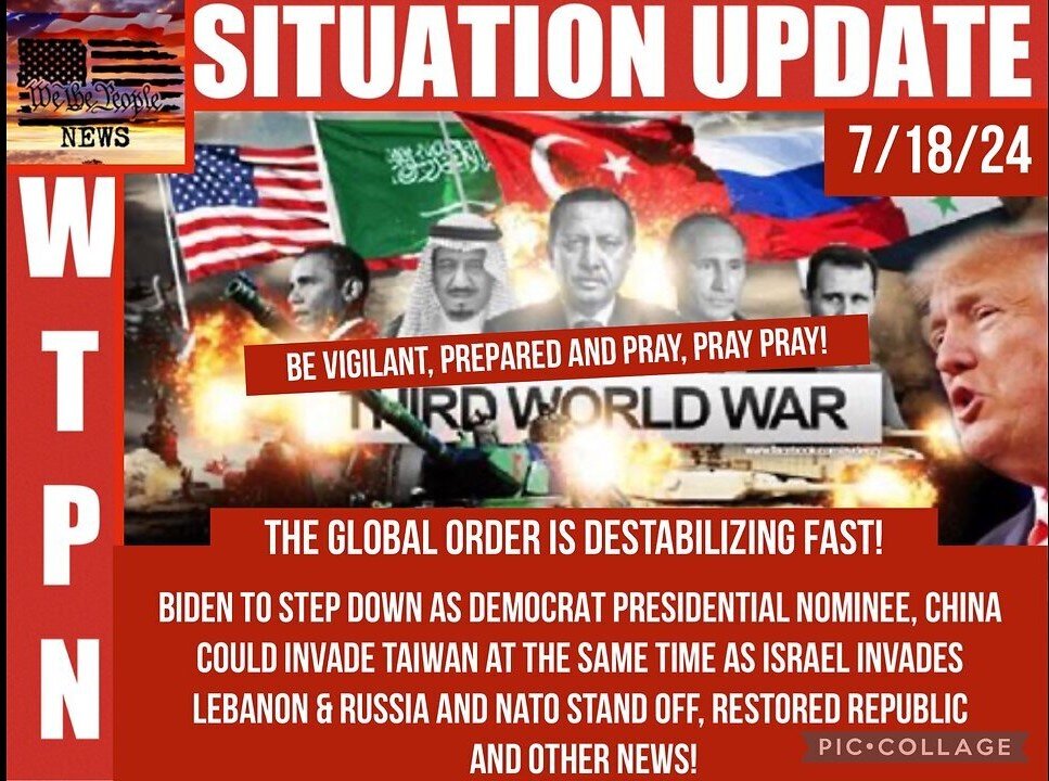 Situation Update 7/19/24 ~ Q+ Trump. It's Happening Now Biden Out