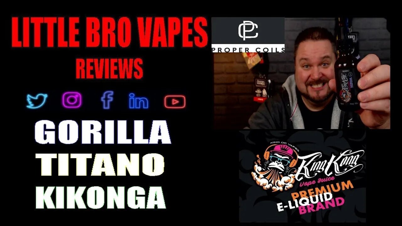 KING KONG VAPE JUICE, GORILLA, TITANO, KIKONGA