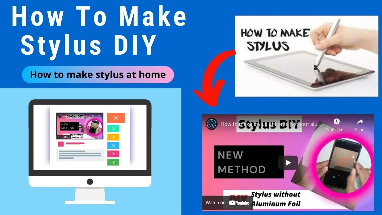 How to make stylus pen ||Stylus DIY in 2021|| How to Make Stylus DIY without aluminum foil