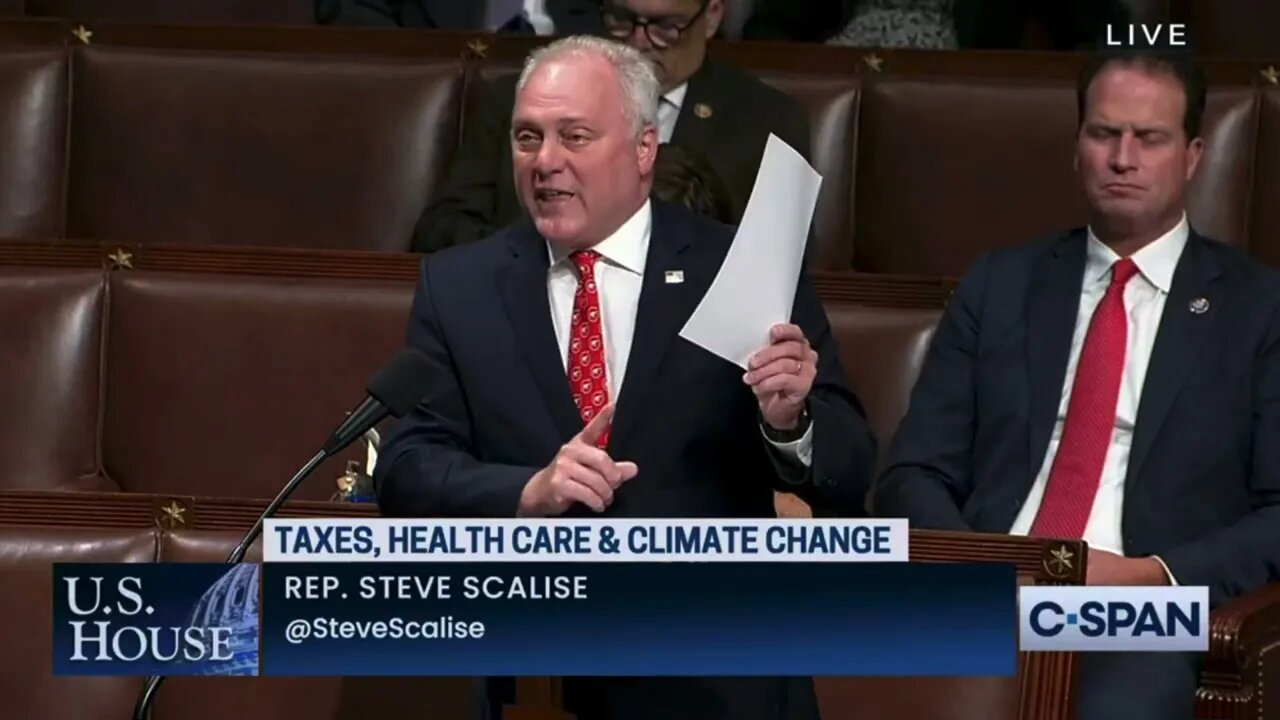 House Republican Whip Steve Scalise speaks on the House Floor