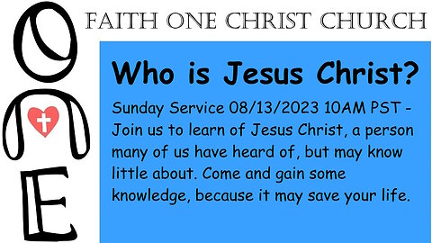 Who is Jesus Christ?