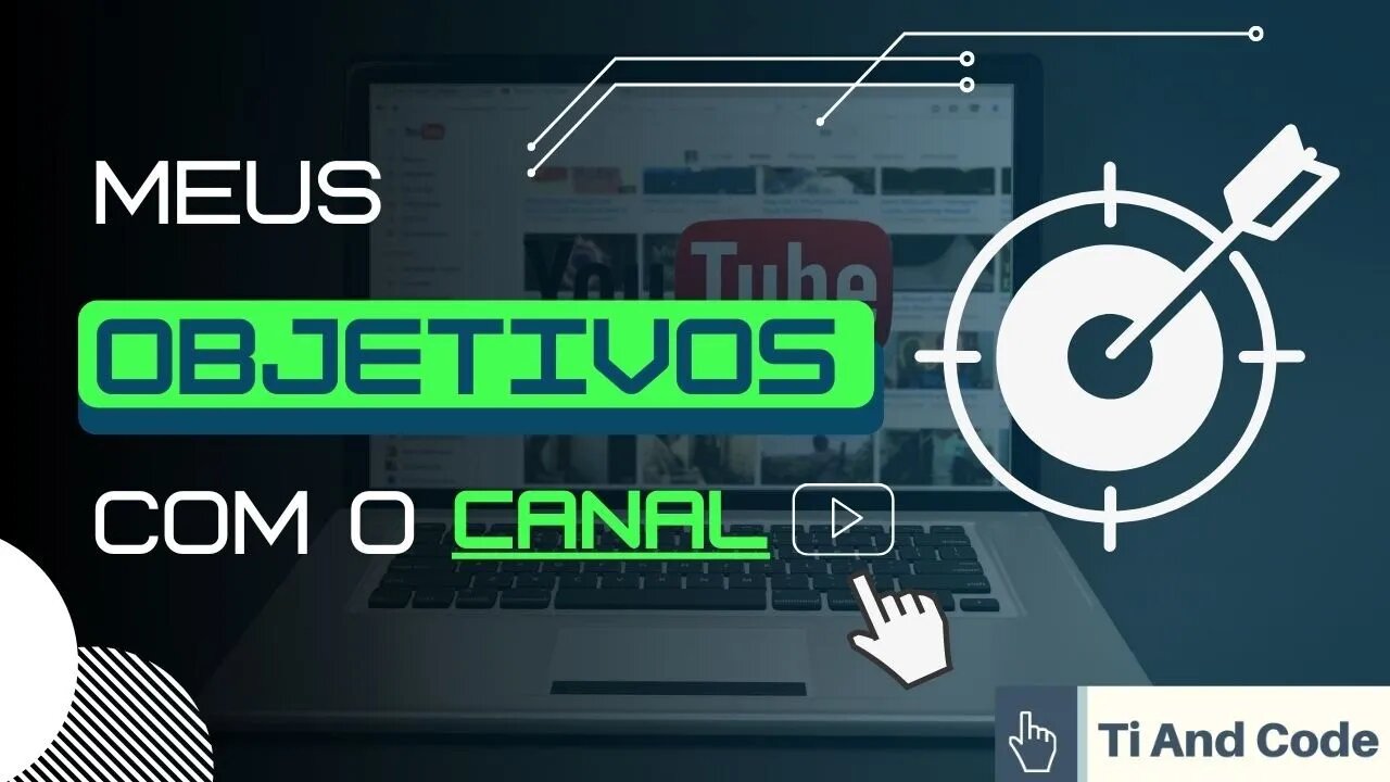 Início do meu Canal no Youtube.