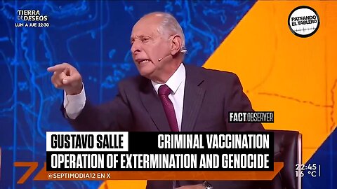 Gustavo Salle - Criminal Vaccination Operation of Extermination and Genocide