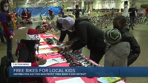 Free Bikes 4 Kidz event in Detroit