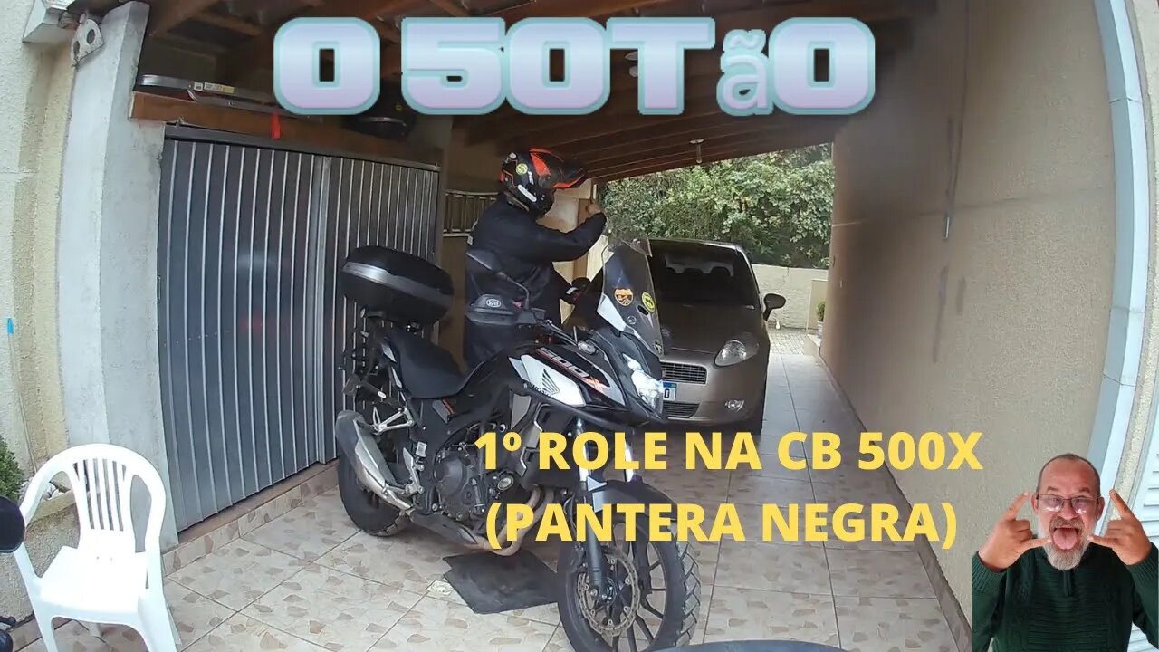 1º Role na CB 500 X(Pantera Negra)#o cinquentao # CB 500 X #marcao motovlog