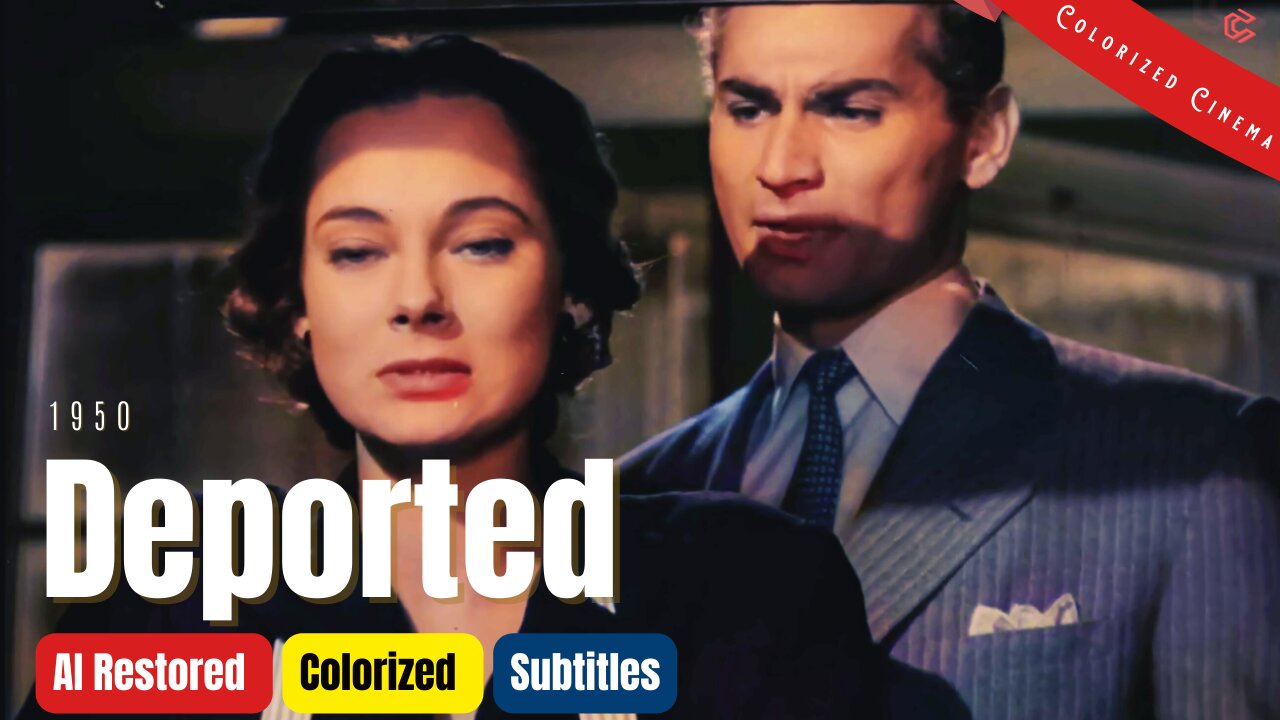 Deported 1950 - Full Movie In Color | Märta Torén, Jeff Chandler | Crime Film Noir | Subtitles