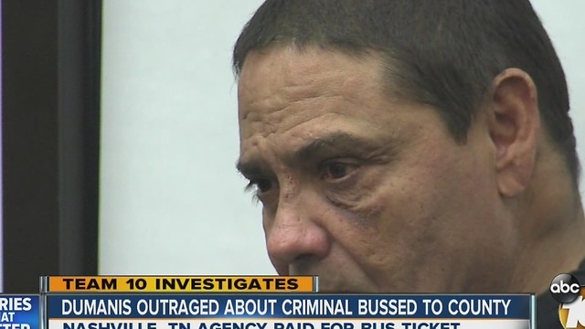 Dumanis outraged about criminal bussed to county