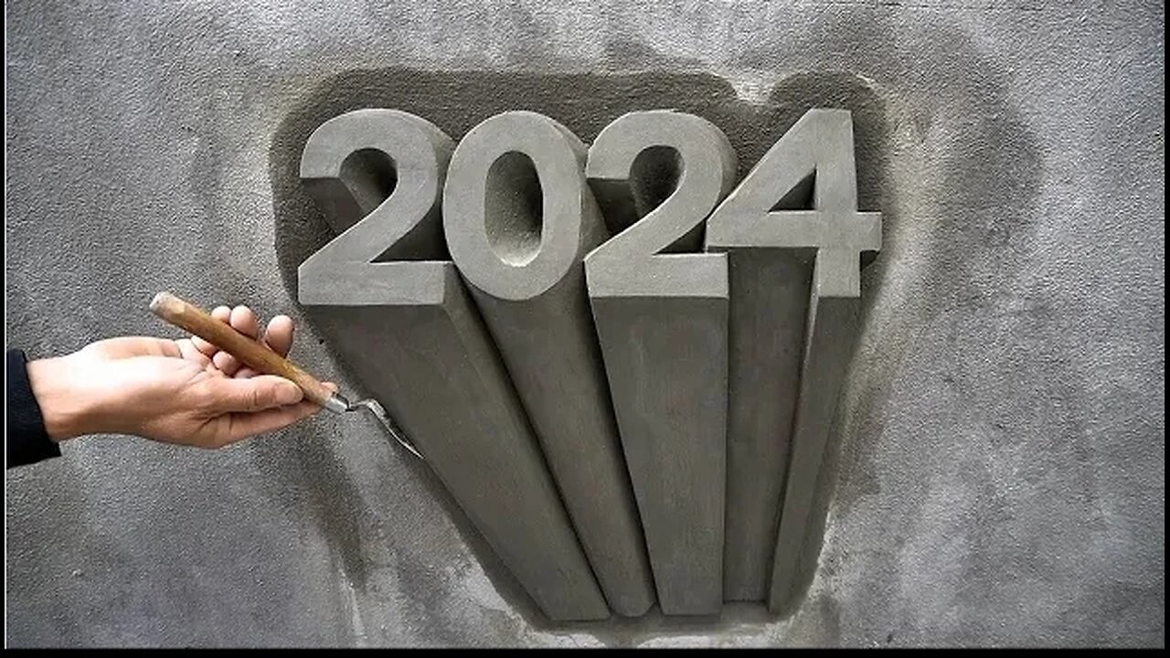 3D drawing idea with sand cement.