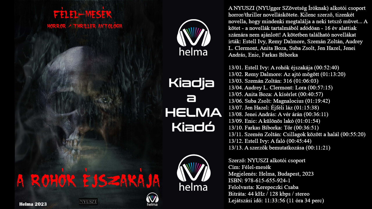 NYUSZI alkotói csoport: Félel-mesék. Helma, Budapest, 2023