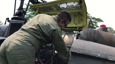 prevelo de un helicóptero antes del despegue