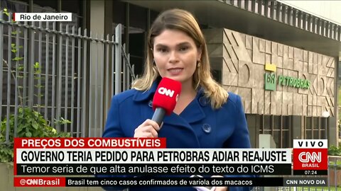 Governo federal teria pedido para Petrobras adiar reajuste de preços | @SHORTS CNN