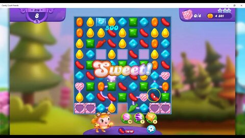 FRIENDS Level 218 Talkthrough, Candy Crush Friends Saga, 22 Moves 0 Boosters