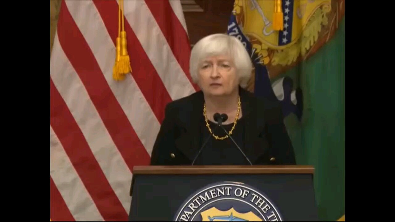 Treasury Sign Falls as Yellen Confronts US Dollar Reserve Currency Concerns