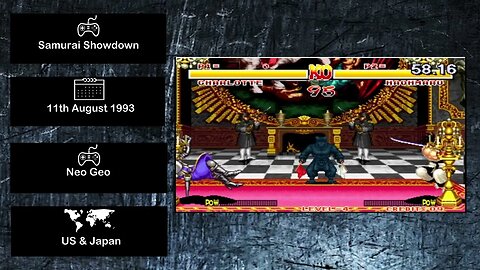 Console Fighting Games of 1993 - Samurai Showdown