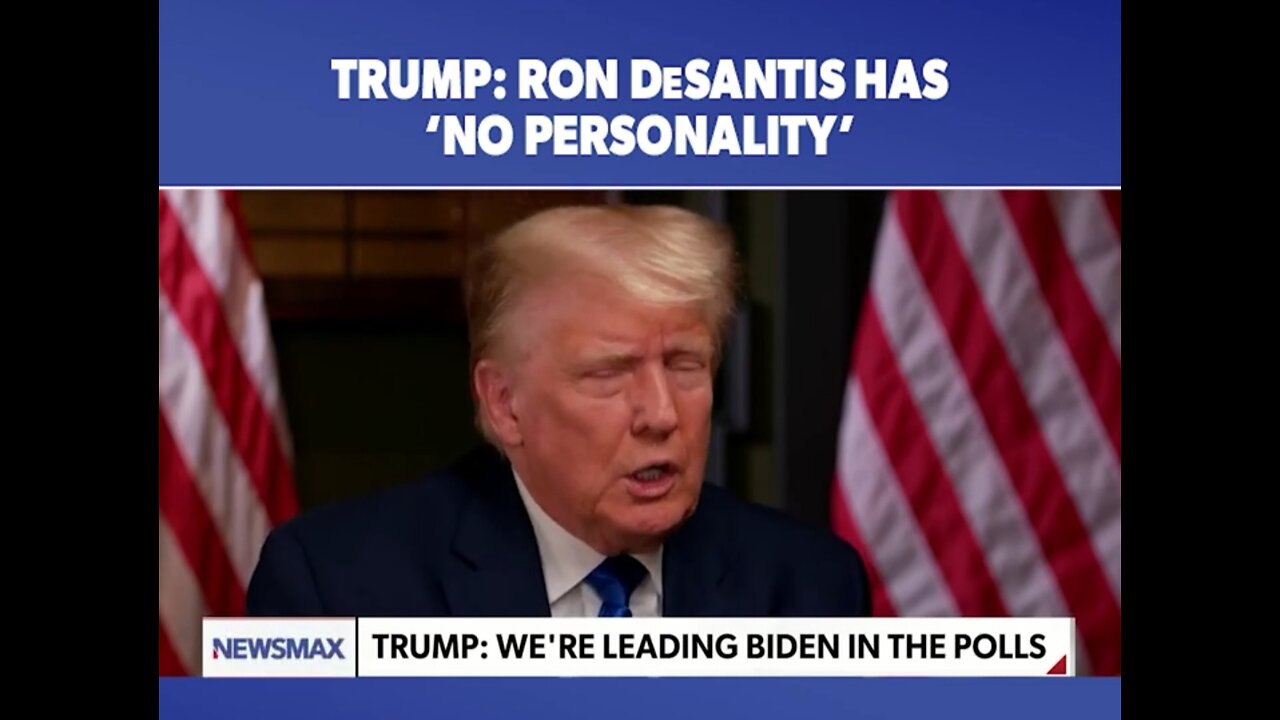 Donald trump: Ron desantis is dropping