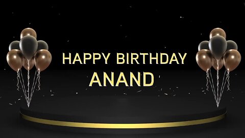 Wish you a very Happy Birthday Anand