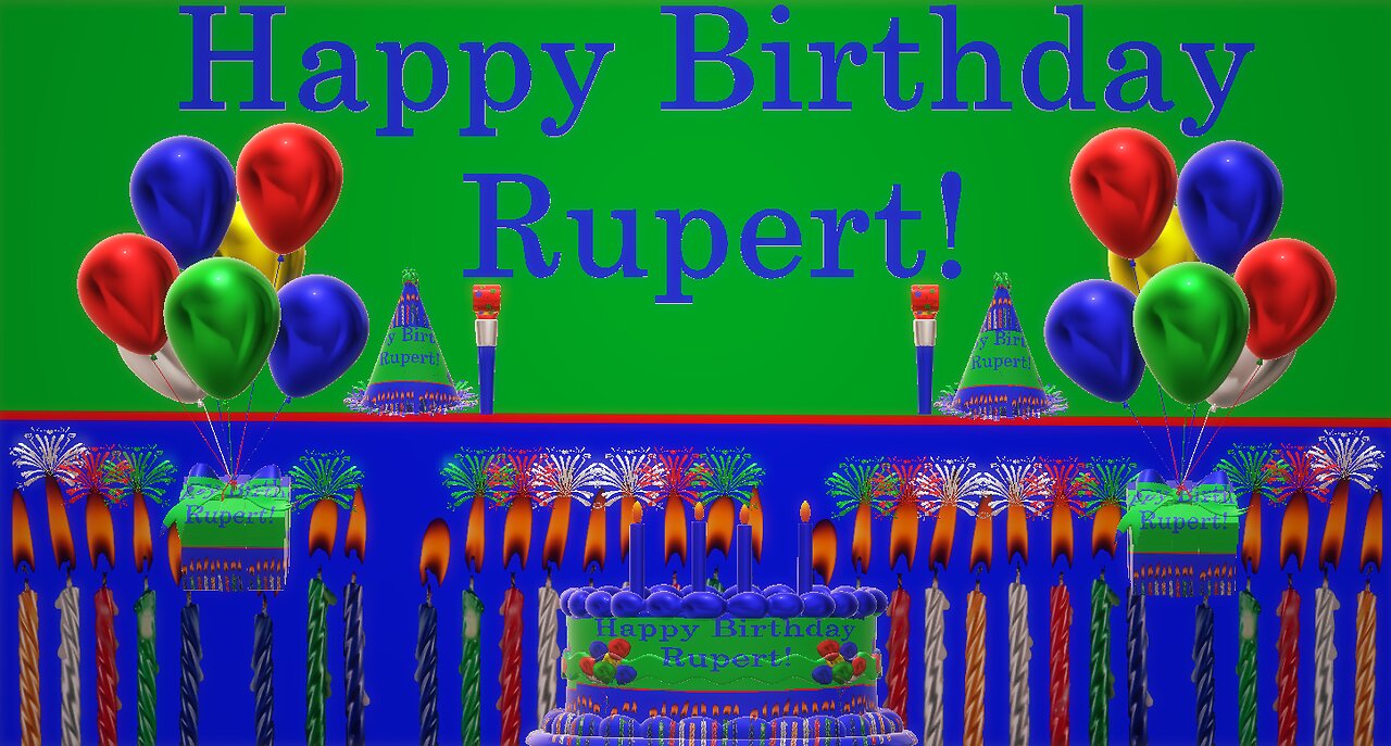 Happy Birthday 3D - Happy Birthday Rupert - Happy Birthday To You - Happy Birthday Song