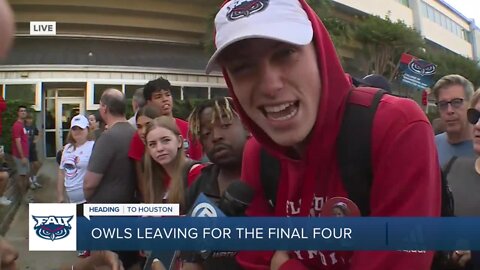 FAU fans offer words of encouragement for Final Four team