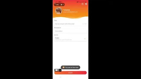 My live stream with XRecorder