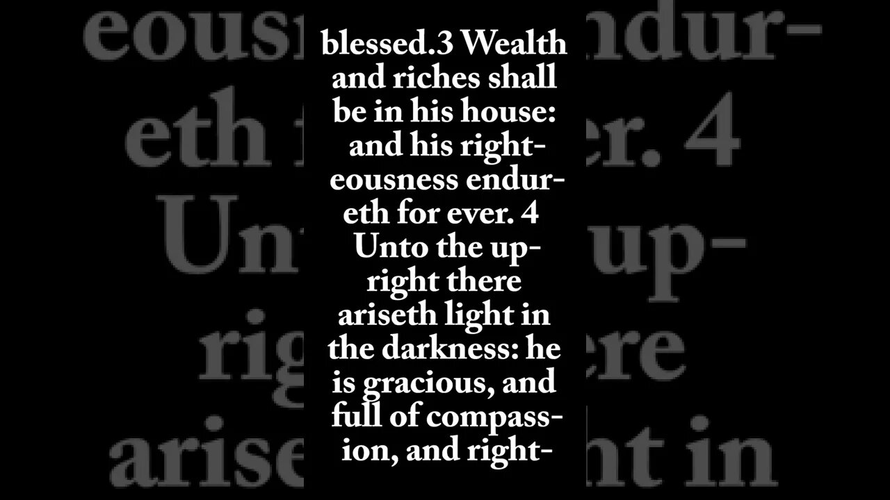 Should We Fear God? Psalms 112 #shorts #wordofgod #fearofgod #psalms #bibleverse #scripture