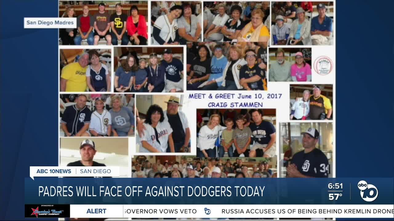 Madres show their love for the San Diego Padres