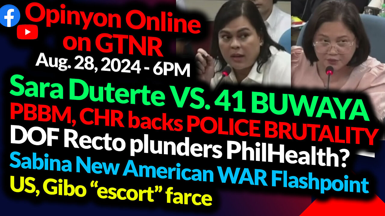 Sara Duterte VS 41 Buwaya | Escoda New American WAR Flashpoint | GTNR with Ka Mentong and Ka Ado