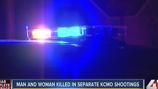 Man and woman killed in separate KCMO shootings