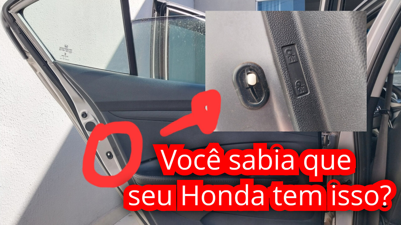 Travar portas traseiras Honda - Travar portas traseiras Honda City