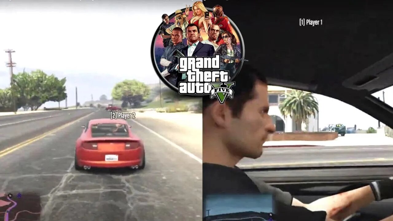 Police Pursuit on GTA 5 Split Screen [Gameplay #12]